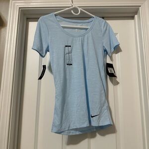 Nike Blue Fitted Short Sleeve Tee